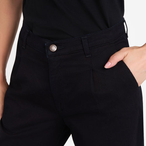 Pantalon femme large taille haute en soie - Gabi - Atelier Tuffery