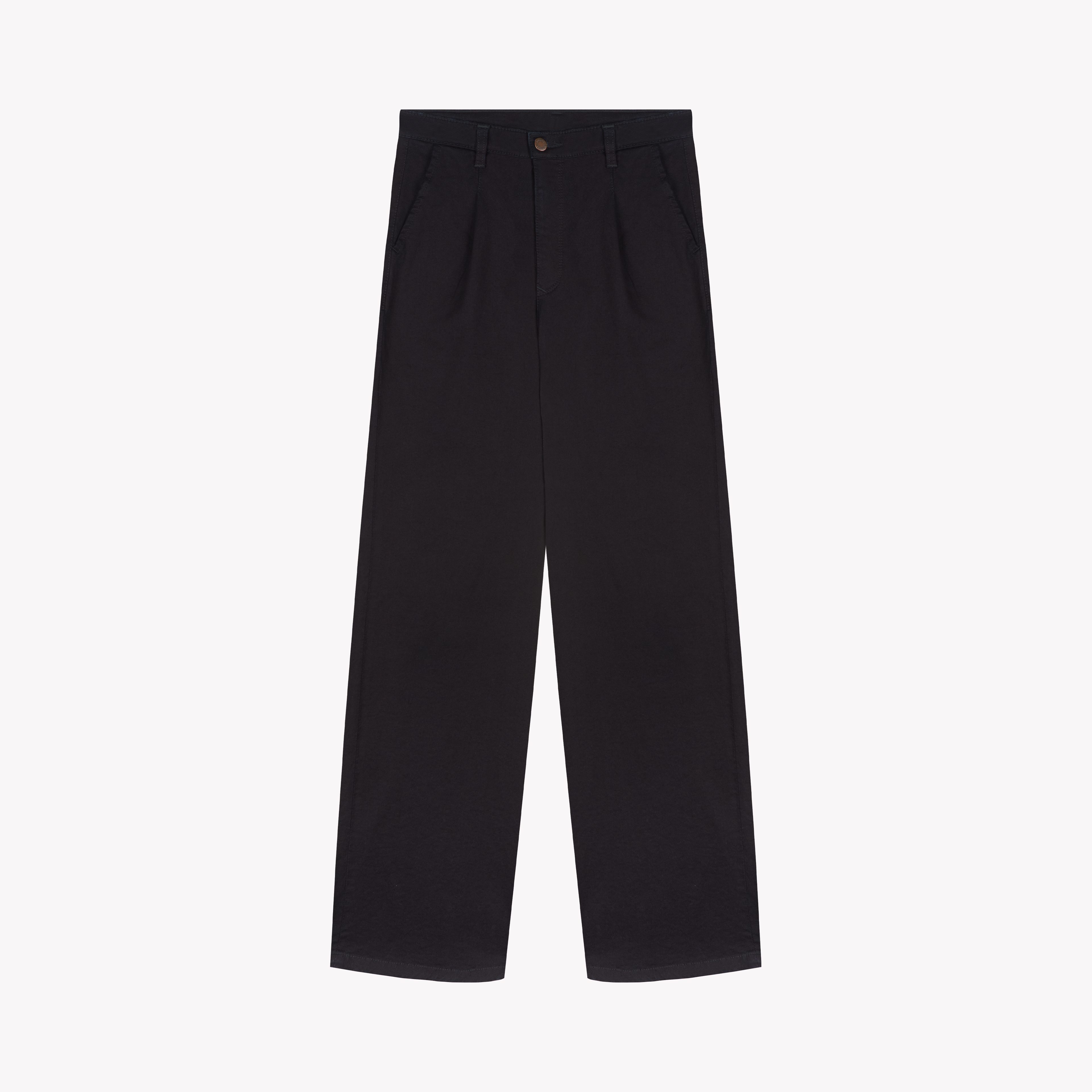Women’s High-Waisted Wide-Leg Silk Pants – Gabi | Atelier Tuffery