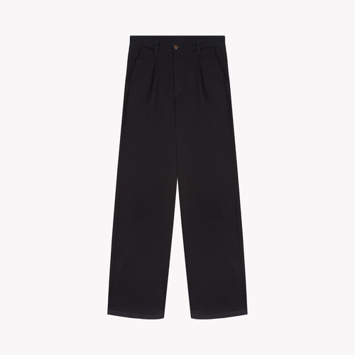 Women’s High-Waisted Wide-Leg Silk Pants – Gabi - Atelier Tuffery