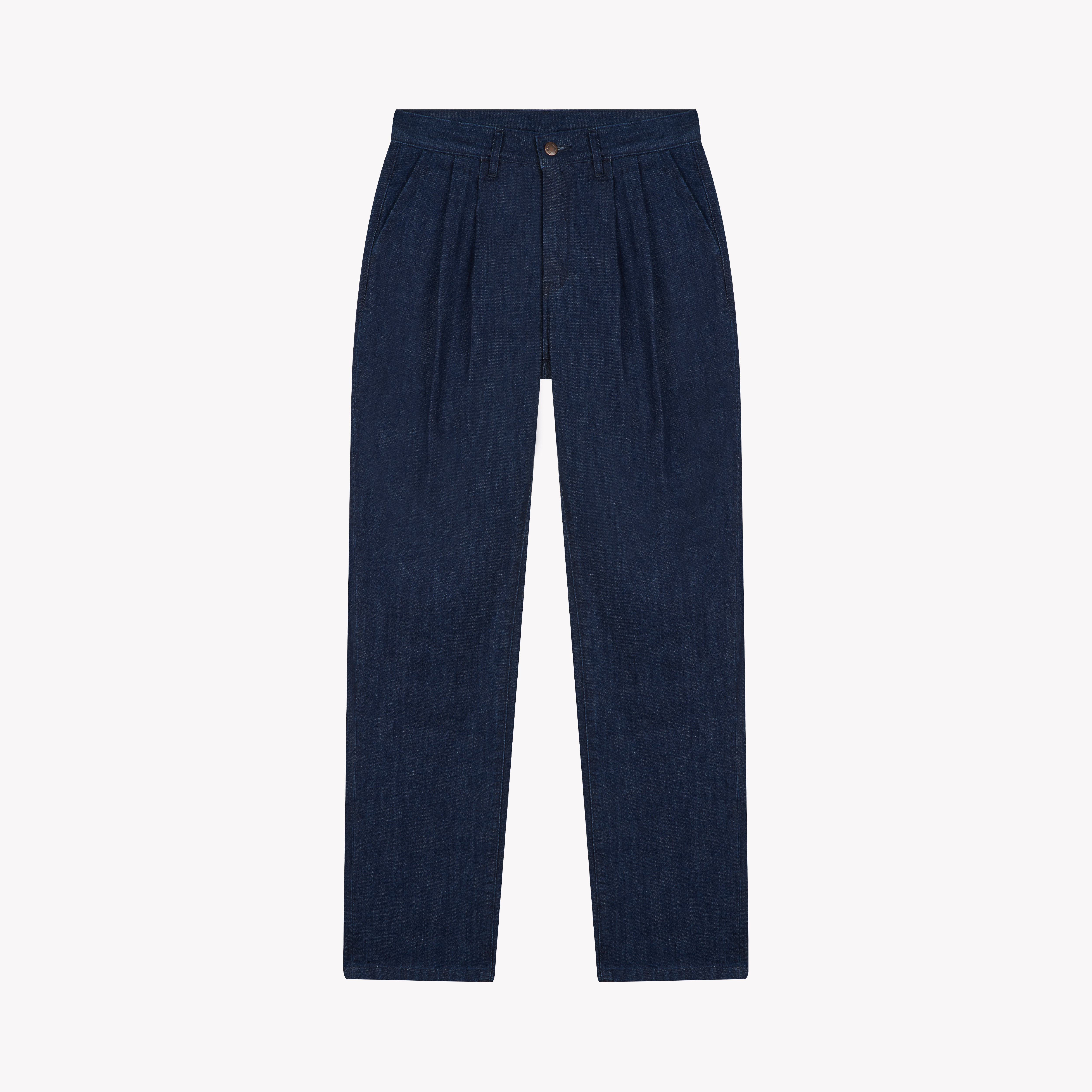Pantalon homme plissé ajusté brut - Achille | Atelier Tuffery
