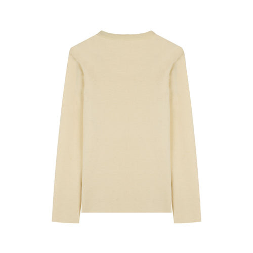 Pull femme en laine Française Écru – SAINT JAMES x Atelier TUFFERY - Transmission - Atelier Tuffery