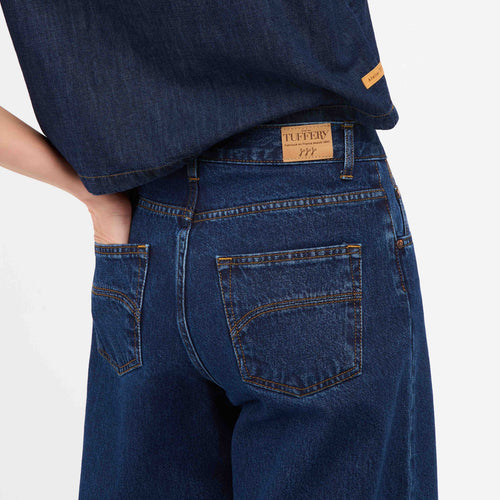 Bermuda Femme large Stonewashed - Adèle - Atelier Tuffery