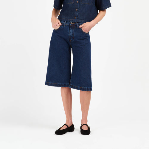 Bermuda Femme large Stonewashed - Adèle - Atelier Tuffery