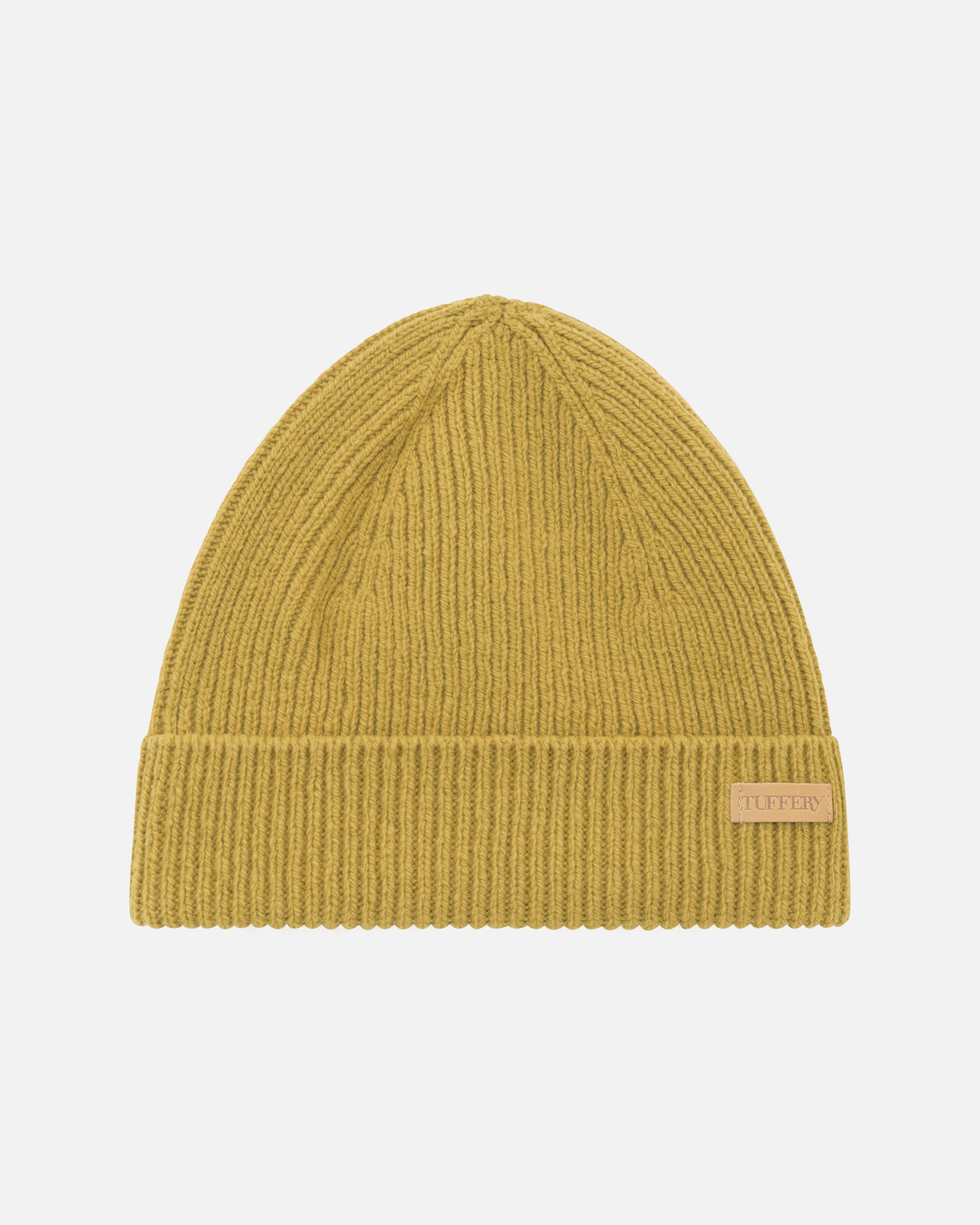 Bonnet olive laine française cotelé | Atelier Tuffery
