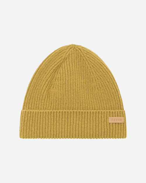 Bonnet olive laine française cotelé - Atelier Tuffery