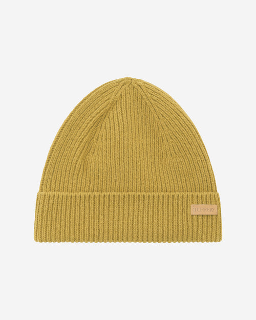 Bonnet olive laine française cotelé - Atelier Tuffery
