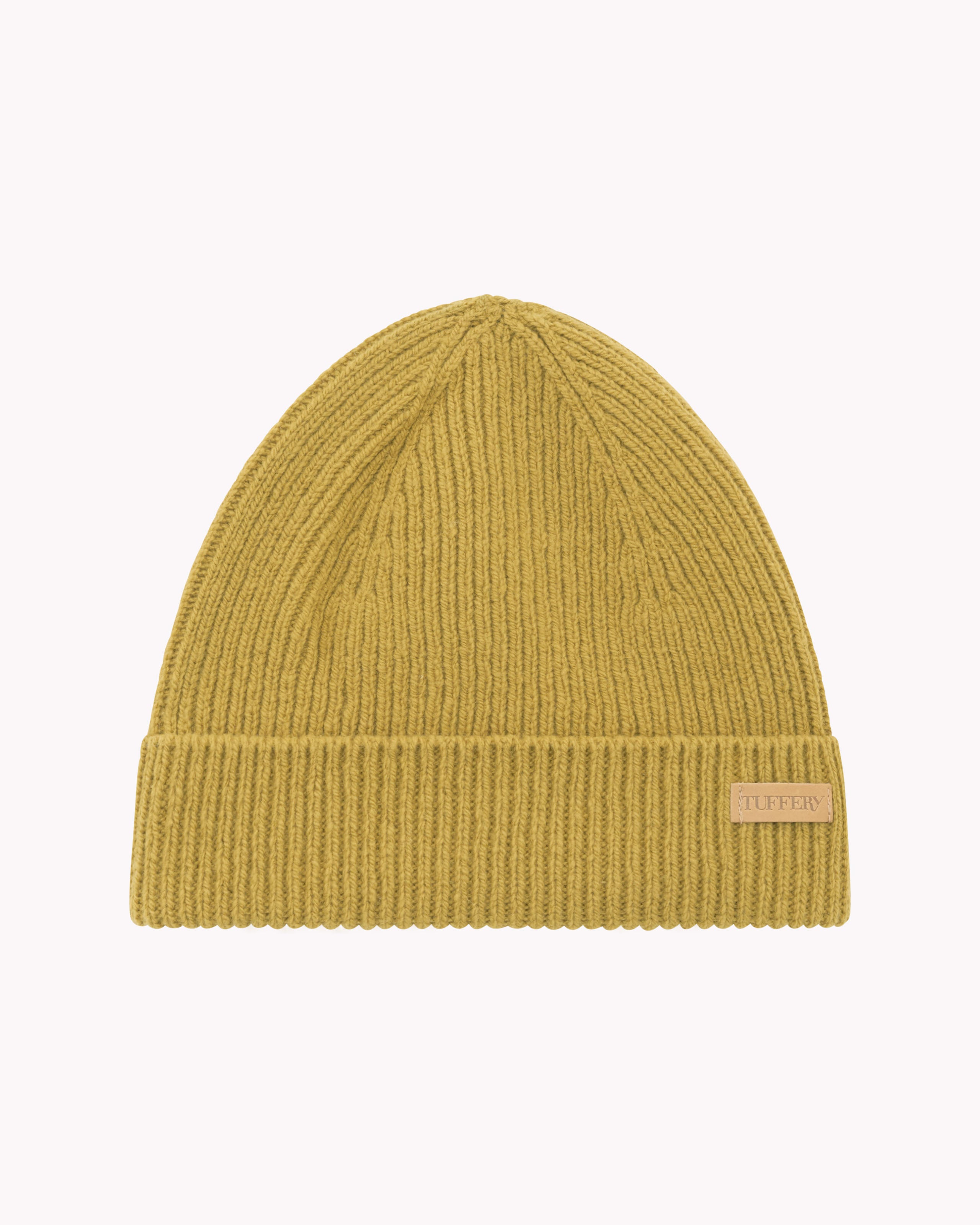 Bonnet olive laine française cotelé | Atelier Tuffery