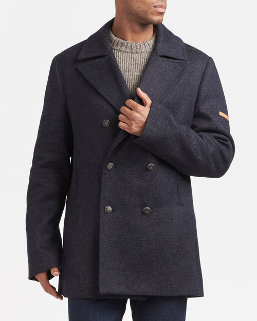 Men's hemp and wool pea coat – SAINT JAMES x Atelier TUFFERY - Héritage - Atelier Tuffery