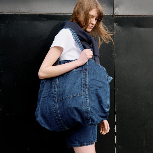 Sac de transport XL en jean - Atelier Tuffery