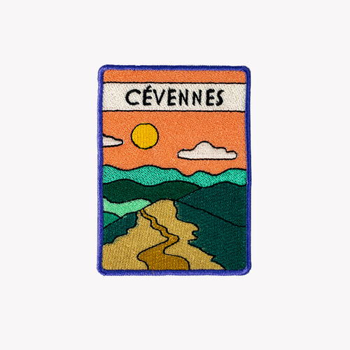 Embroidered patch: On the Stevenson Trail - Les Cévennes - Atelier Tuffery