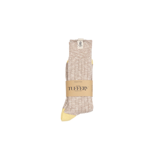 Yellow unisex thick socks - Atelier Tuffery