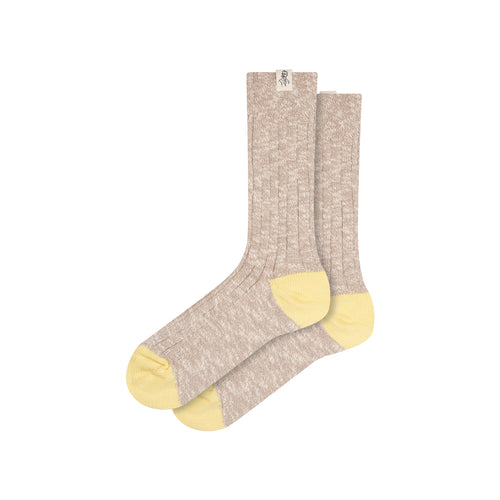 Yellow unisex thick socks - Atelier Tuffery
