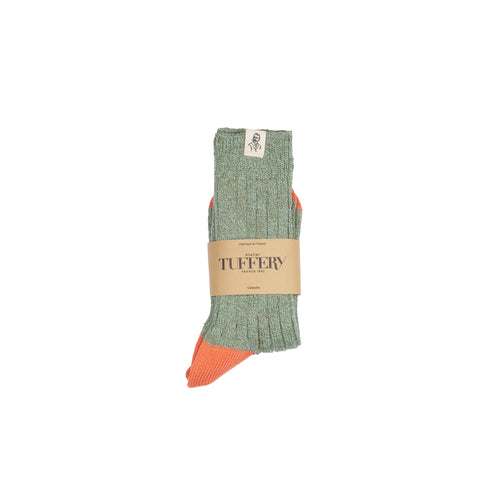 Green unisex thick socks - Atelier Tuffery
