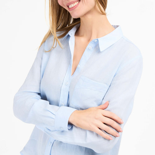 Chemise Femme droite lin Clair - Aubrac - Atelier Tuffery