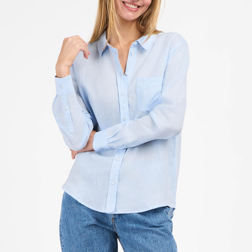 Chemise Femme droite lin Clair - Aubrac - Atelier Tuffery