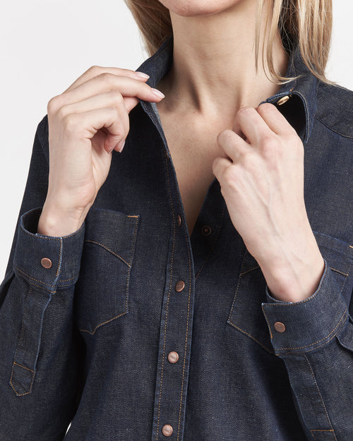 Brut women's denim shirt - Atelier Tuffery