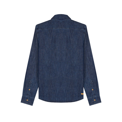 メンズ ストレートシャツ ローデニム - Aubrac - Atelier Tuffery