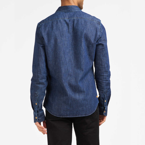 メンズ ストレートシャツ ローデニム - Aubrac - Atelier Tuffery