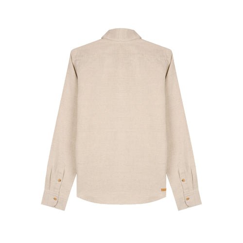 Chemise homme droite en Chanvre Naturel - Aubrac - Atelier Tuffery