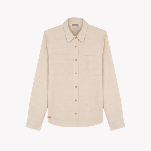 Chemise homme droite en Chanvre Naturel - Aubrac - Atelier Tuffery