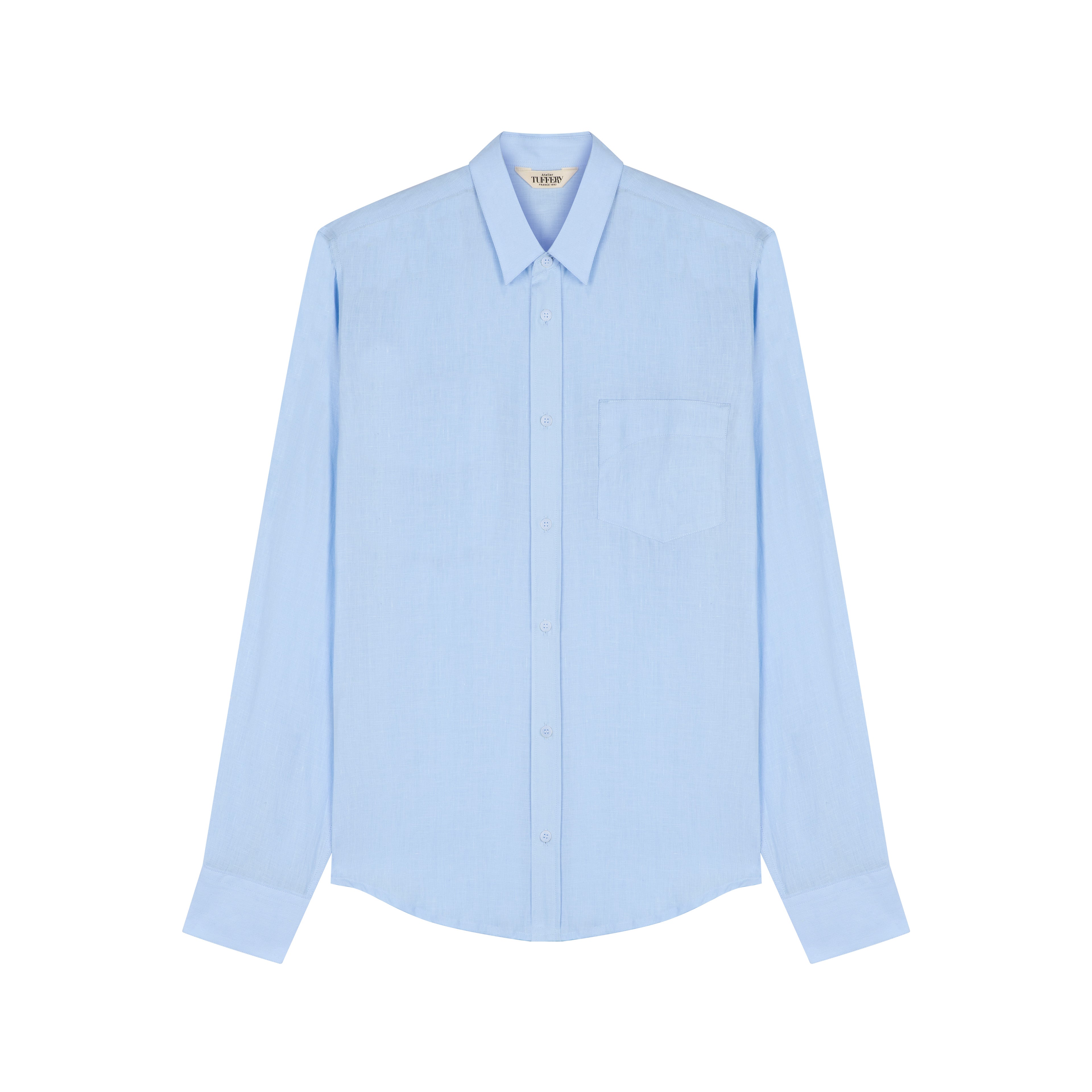 Chemise Homme droite lin Clair - Aubrac | Atelier Tuffery