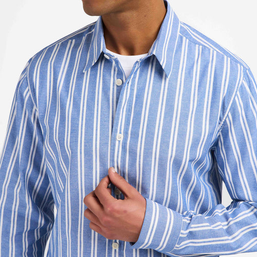 Chemise Homme droite Rayée - Aubrac - Atelier Tuffery