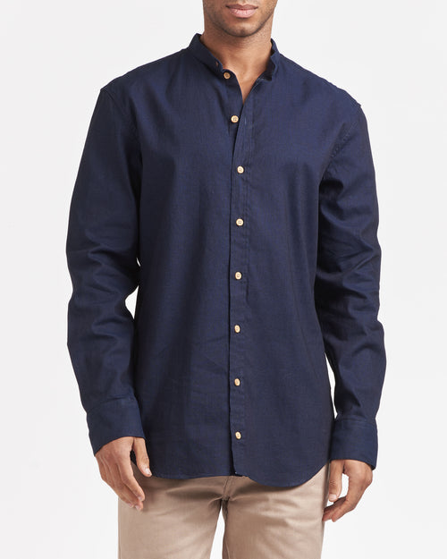 Chemise homme en jean Indigo - Causses - Atelier Tuffery
