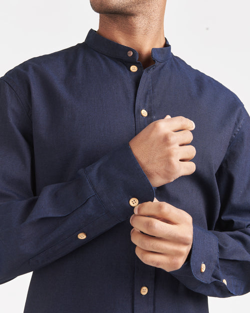 Men's Indigo Denim Shirt - Atelier Tuffery