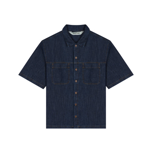 Chemisette Homme droite Stonewashed - Mont-Lozère - Atelier Tuffery