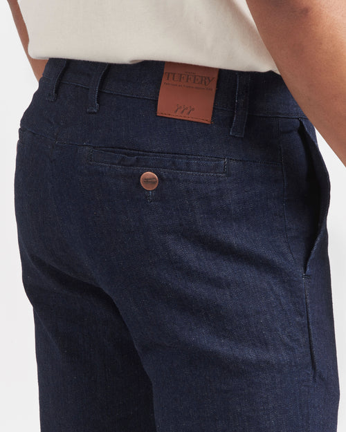 Men's straight fitted raw organic cotton chinos - Atelier Tuffery