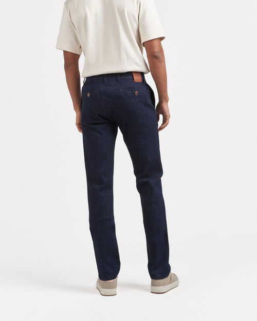 Men's straight fitted raw organic cotton chinos - Atelier Tuffery
