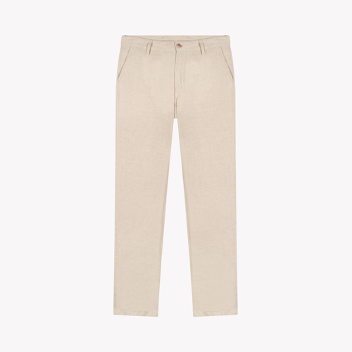Chino homme droit ajusté Chanvre Naturel - Ernest - Atelier Tuffery