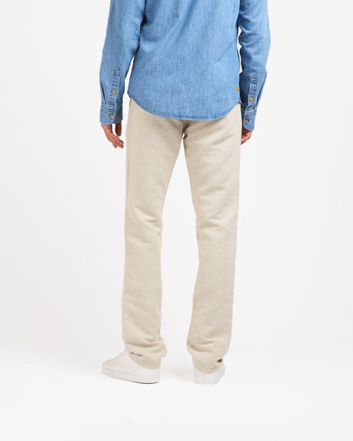 メンズ フィットストレートチノ ナチュラルヘンプ - Ernest - Atelier Tuffery