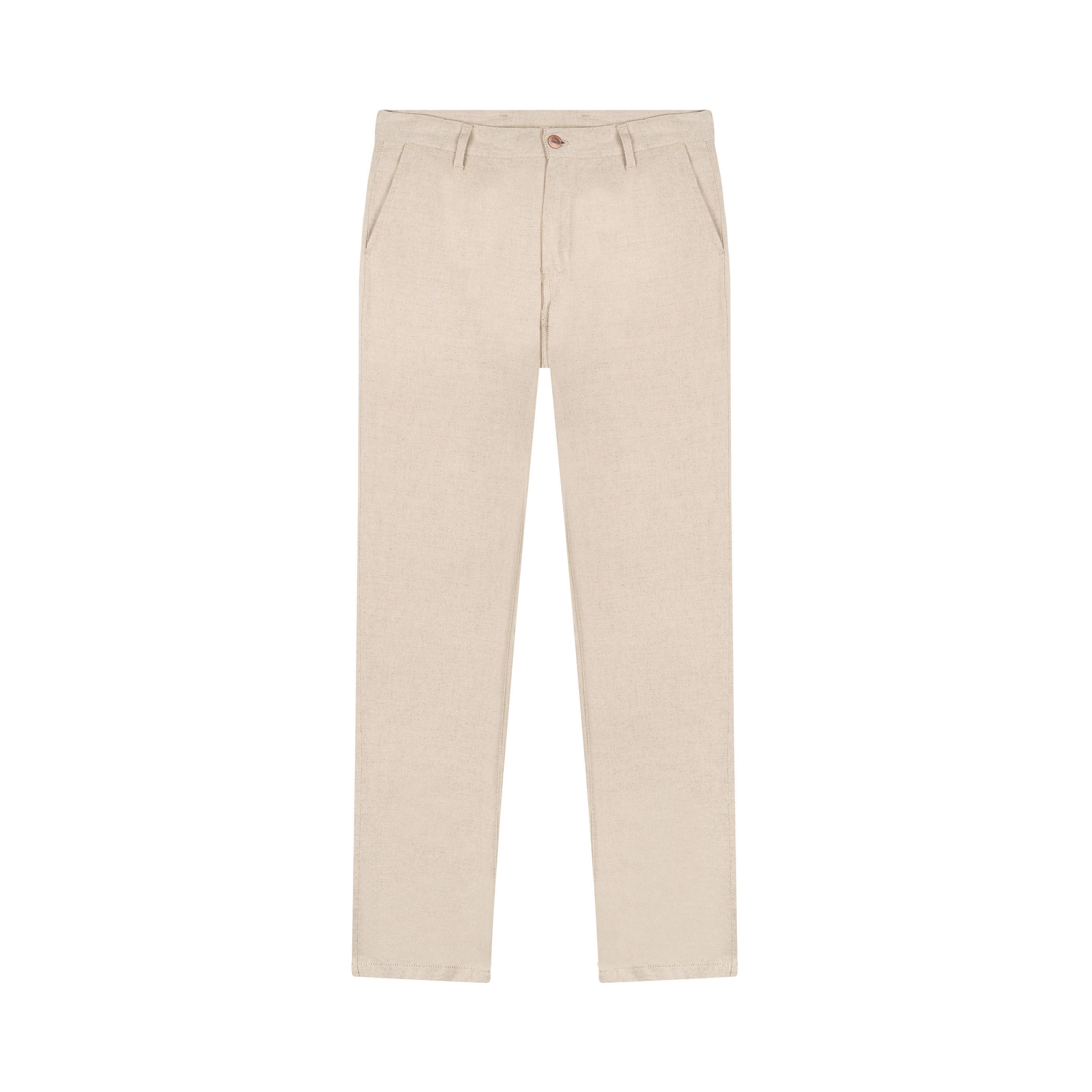 Chino homme droit ajusté Chanvre Naturel - Ernest | Atelier Tuffery