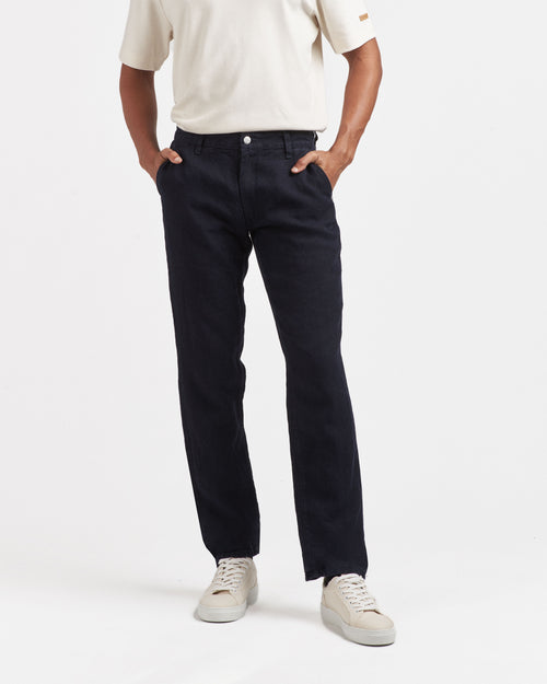 Chino homme droit ajusté 100% Lin Français - Ernest - Atelier Tuffery