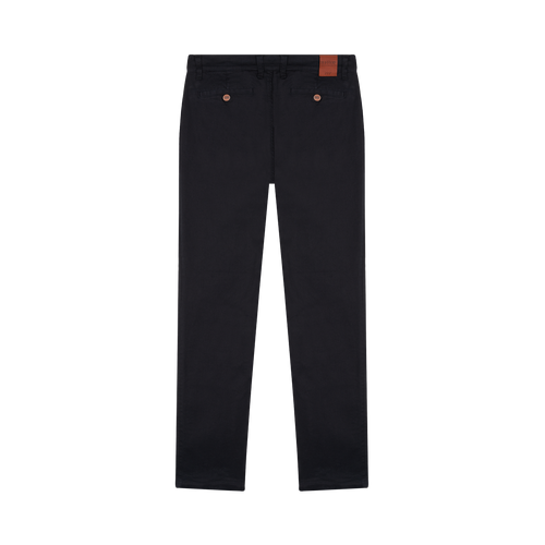 Men's straight fitted chinos Black - Atelier Tuffery