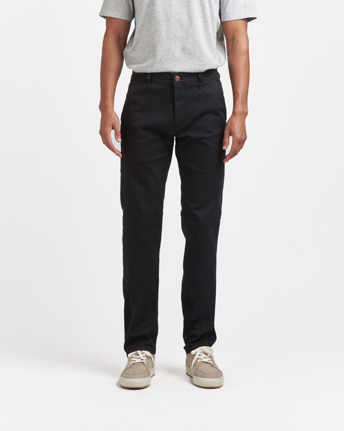 Chino homme droit ajusté Noir - Ernest - Atelier Tuffery