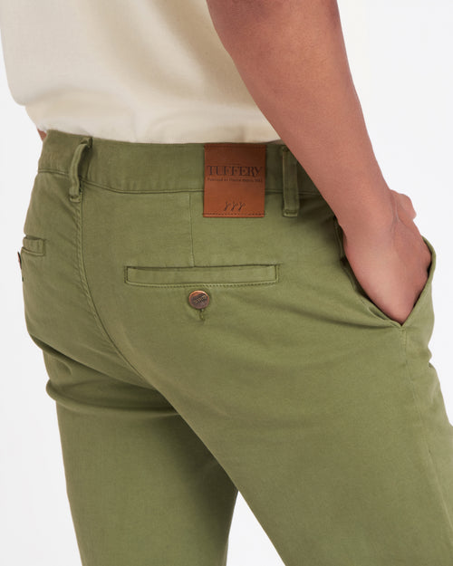 Pantalon homme 5 poches coupe Straight vert | - GÉMO Pantalon homme 5 poches coupe Straight vert | - GÉMO