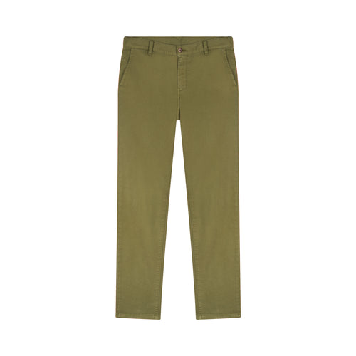 Men's slim fit chino khaki green - Ernest - Atelier Tuffery