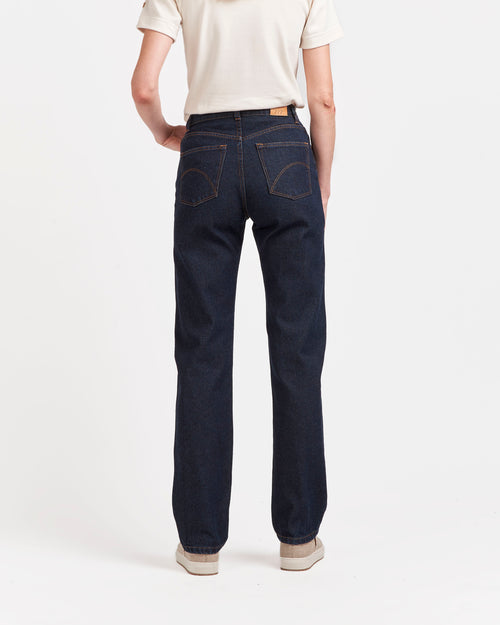 Women's straight high-waisted raw jeans - Apolline - Atelier Tuffery