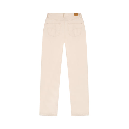 Jean femme droit taille haute Écru - Apolline - Atelier Tuffery