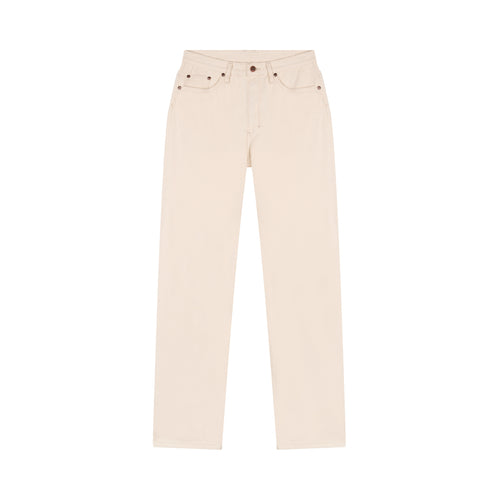 Women's straight high-waisted jeans Ecru - Apolline - Atelier Tuffery