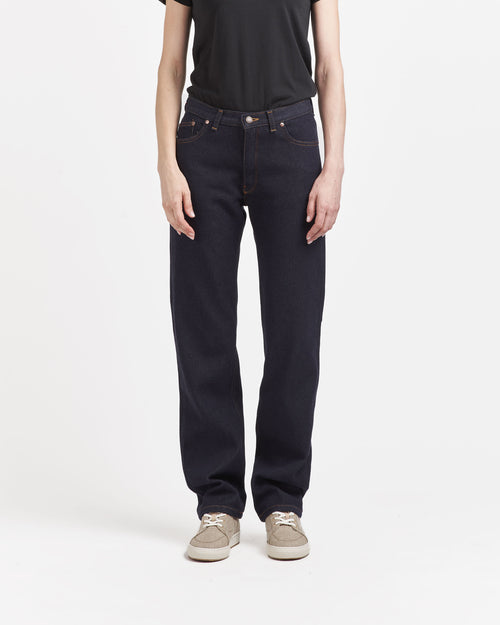 Jean femme droit taille haute laine française – SAINT JAMES x Atelier TUFFERY - Apolline - Atelier Tuffery