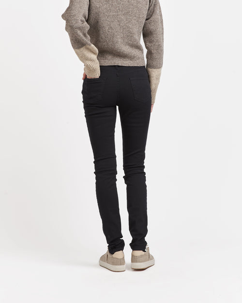 Black High Waist Slim Women's Jeans - Atelier Tuffery