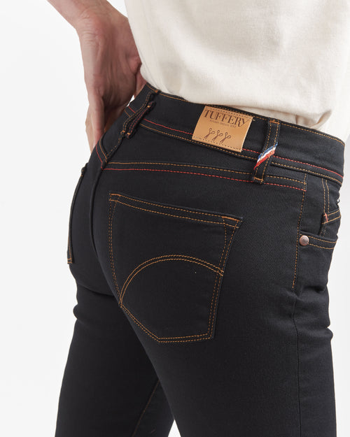 Women's slim-fit standard-waist jeans Black - Atelier Tuffery