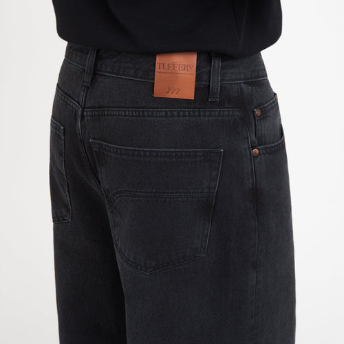 Jean homme baggy Noir Délavé - Gaspard - Atelier Tuffery