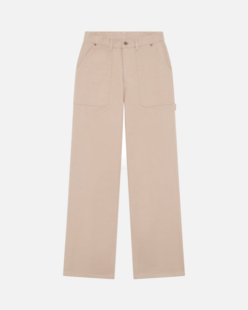 Jean Homme cargo beige - Antonin - Atelier Tuffery