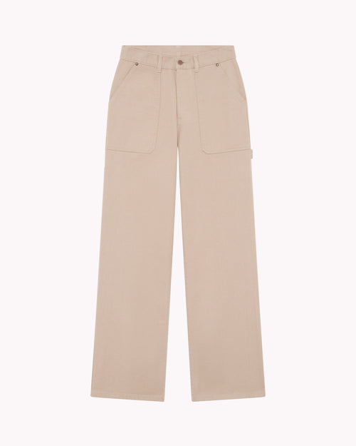 Jean Homme cargo beige - Antonin - Atelier Tuffery