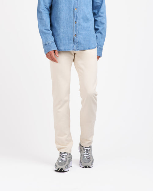 Ecru fitted straight men's jeans - Alphonse - Atelier Tuffery