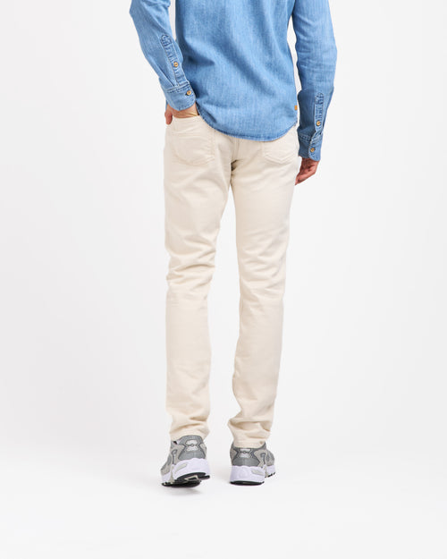 Jean homme droit ajusté Écru - Alphonse - Atelier Tuffery